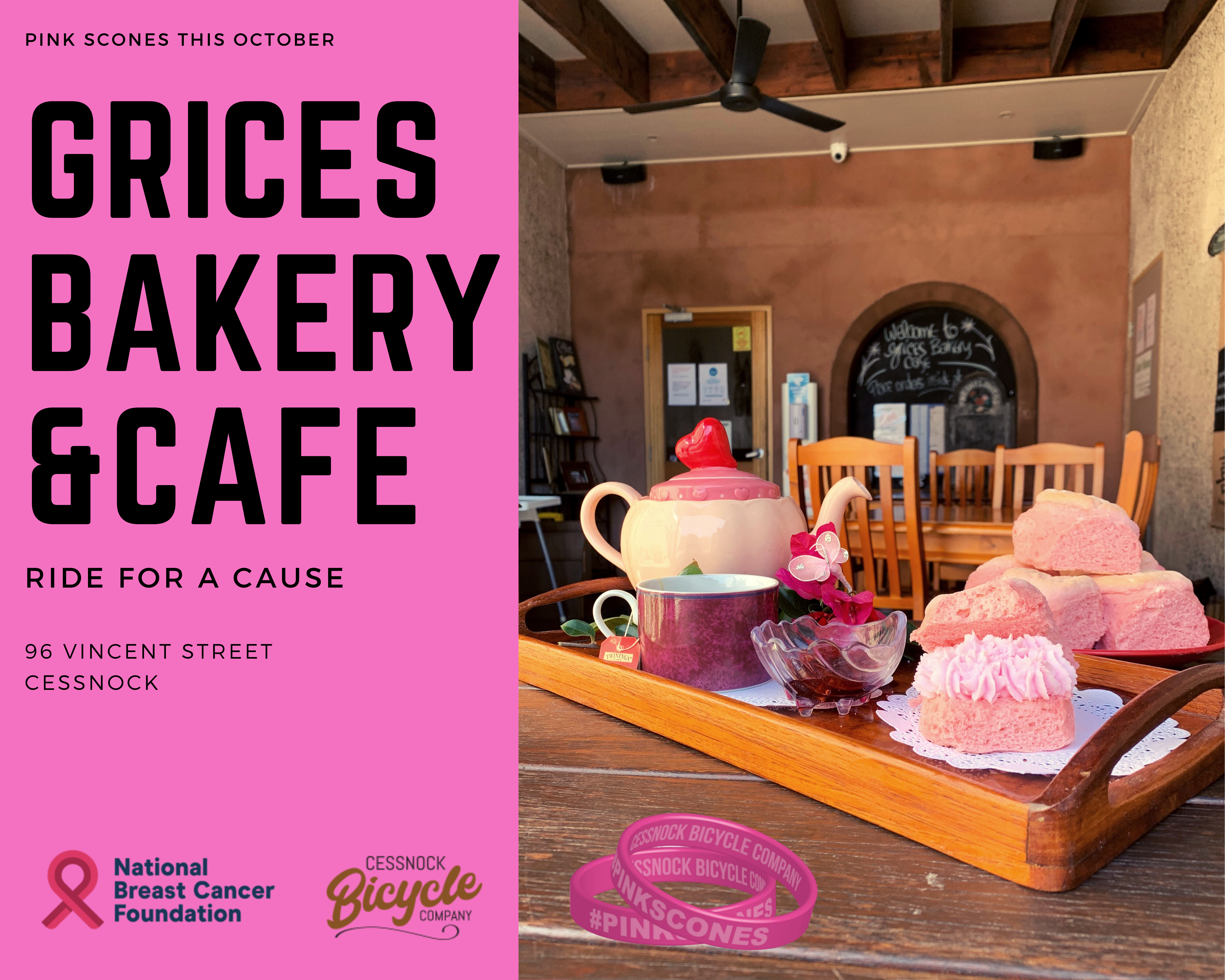 Cycle for PINK SCONES this October
