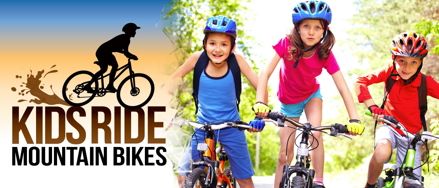 Kids Ride Mountain Bikes
