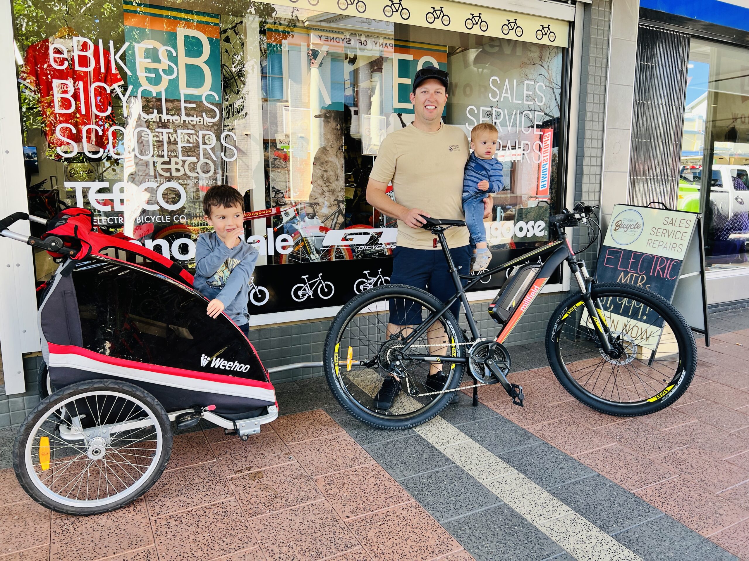 Family time on an eBike