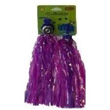 Handlebar Streamers - Pink, Purple, Silver with Bell