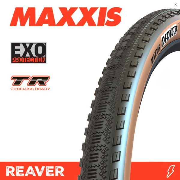 Maxxis Reaver 700 x 45 EXO TR 120tpi TANWALL