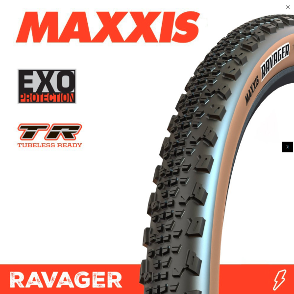 Maxxis Ravager 700 x 50 EXO TR 60tpi TANWALL