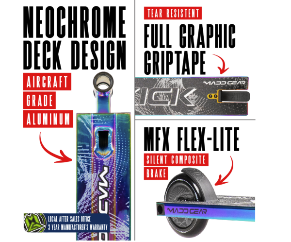 Madd Gear Kick Extreme Scooter NeoChrome - Image 2