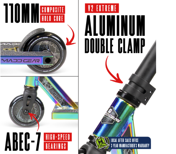 Madd Gear Kick Extreme Scooter NeoChrome - Image 3