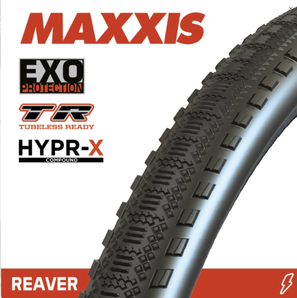 Maxxis Reaver 700 x 45 HYPR-X EXO TR 120tpi Black