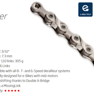 KMC Chain 8sp E8 136 link