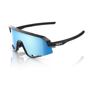100% Eyewear Slendale Matte Black/Hiper Blue Mirror