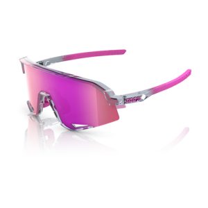 100% Eyewear Slendale Polished Trans Grey - Purple Mirror