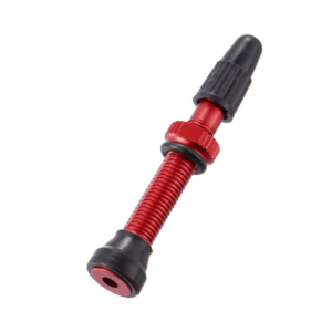 Tubeless Valve Alloy 45mm with o-ring RED
